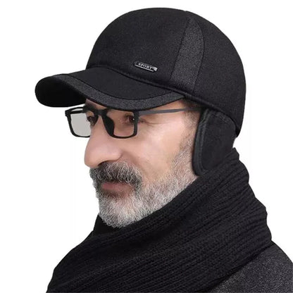 Casquette de sport imperméable, confortable et ajustable, avec oreillettes doublées, bonnet d'hiver léger pour un look décontracté