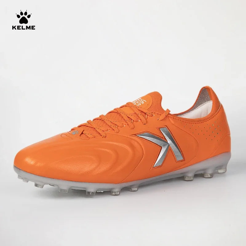 Chaussures de football Kelme en cuir de kangourou Mg - Chaussures de sport professionnelles pour le football - Chaussures de football d'extérieur antidérapantes