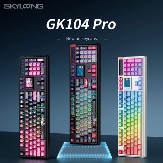 SKYLOONG GK104 Pro kabellose mechanische Tastatur 100% Custom-Keyboard, Hot-Swap, geräuscharme Switches für PC-Gamer, Büro-Accessoires
