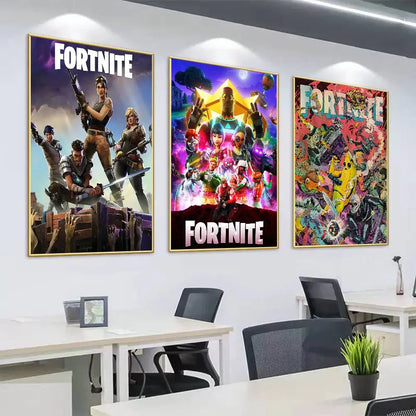 Game F-Fortnite Überraschungsposter als Wohndekoration, Wandbild für Arbeitszimmer und Wohnzimmer