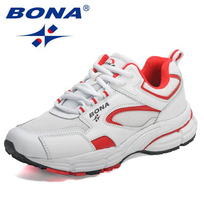 BONA Scarpe da corsa per nuovi designer Scarpe sportive da esterno traspiranti Scarpe da ginnastica leggere da donna Scarpe sportive comode da donna