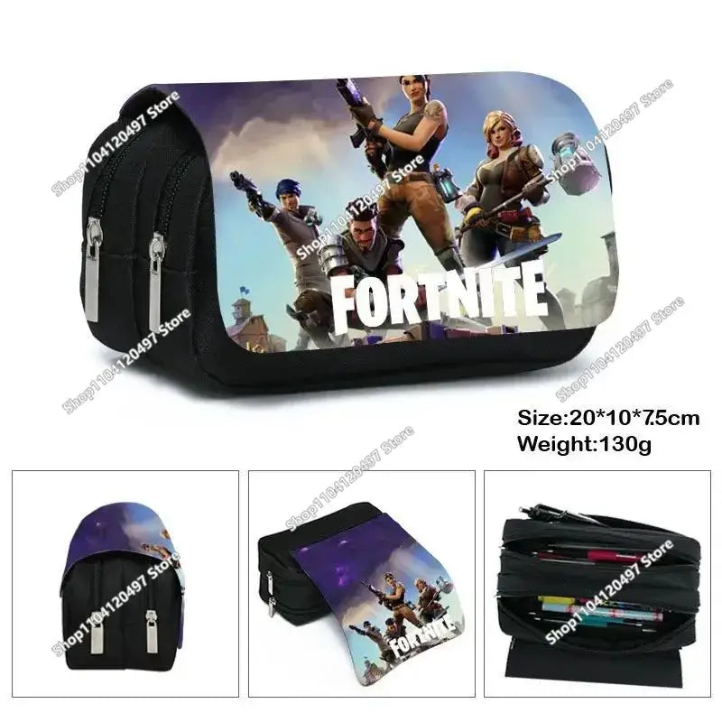 Fortnited Student Pencilcase Large Capacity Pencil Case Kids Toys Pen Bag School Supplies Stationery Pouch Boys Game Gifts