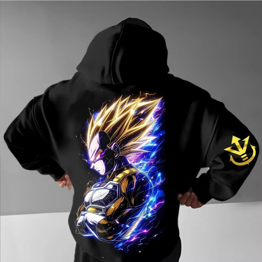 2026 New Dragon Ball Vegeta Printed Hoodie Sweatshirt Men's and Women's Hoodie Men's Tops Sports Hoodie Harajuku Y2K Hoodie