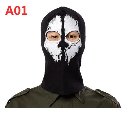 Night light cycling mask; Call of Duty Skull Mask; CS Headset; Deadpool Merchandise Warm Mask; Halloween Fun