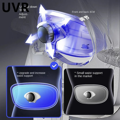 UVR Mesh Office Chair Ergonomic Adjustable Swivel Chair with Armrests, Comfortable Computer Gaming Chair, Breathable Backrest Desk Chair for Home & Office