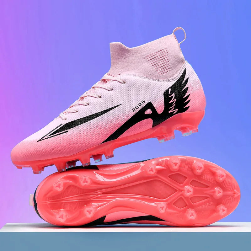 New Men Soccer Shoes High-quality Indoor Football Boots Sports Shoes Futsal High Ankle Non-Slip Outdoor Ultralight Non-Slip