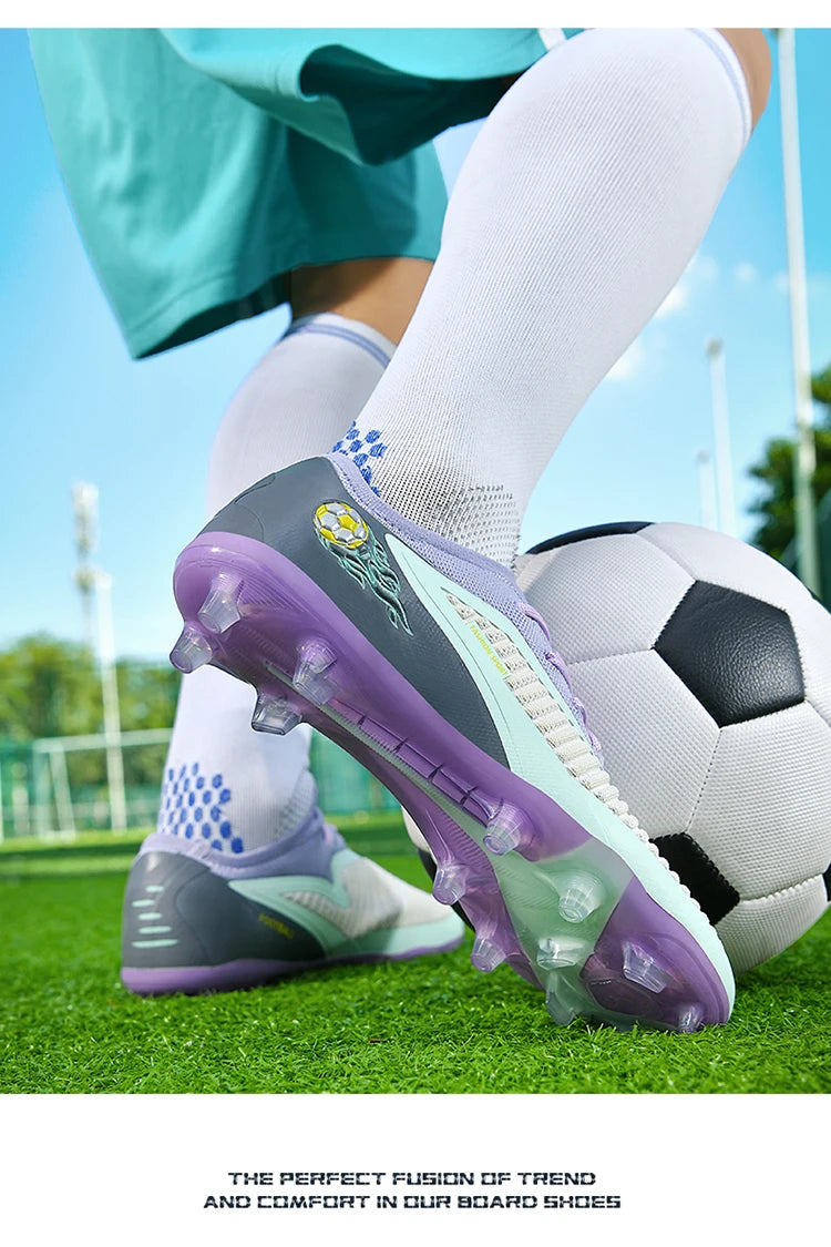 Zapatillas de fútbol profesionales para hombre, nuevas, de alta calidad, rápidas, con tacos para césped artificial, botas profesionales para campo de fútbol, zapatilla baja