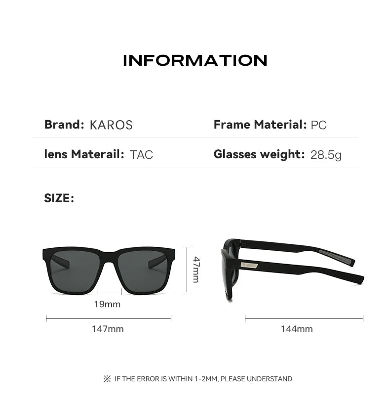 KAROS Polarized Sunglasses Female Cycling Camping Hiking Fishing Classic Sun Glasses UV400 Eyewear Shades For Women YZ2013