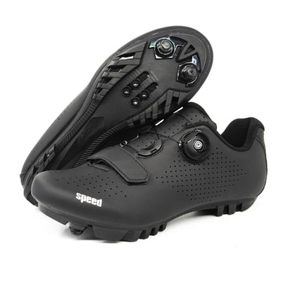 New Unisex Pedal Cycling Shoes, Flat Shoes Suitable for Mountain Sports, Pedal Self-Locking Cycling Shoes, Breathable Cycling Shoes