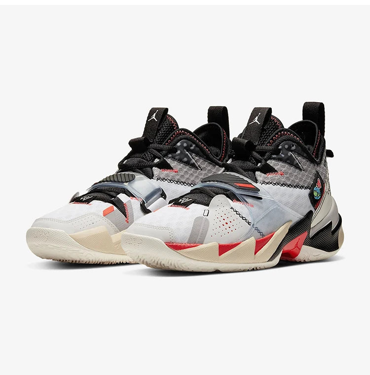 Nike Original JORDAN Herren-Basketballschuhe, Mid-Top, gepolstert, strapazierfähig, CD3002-101