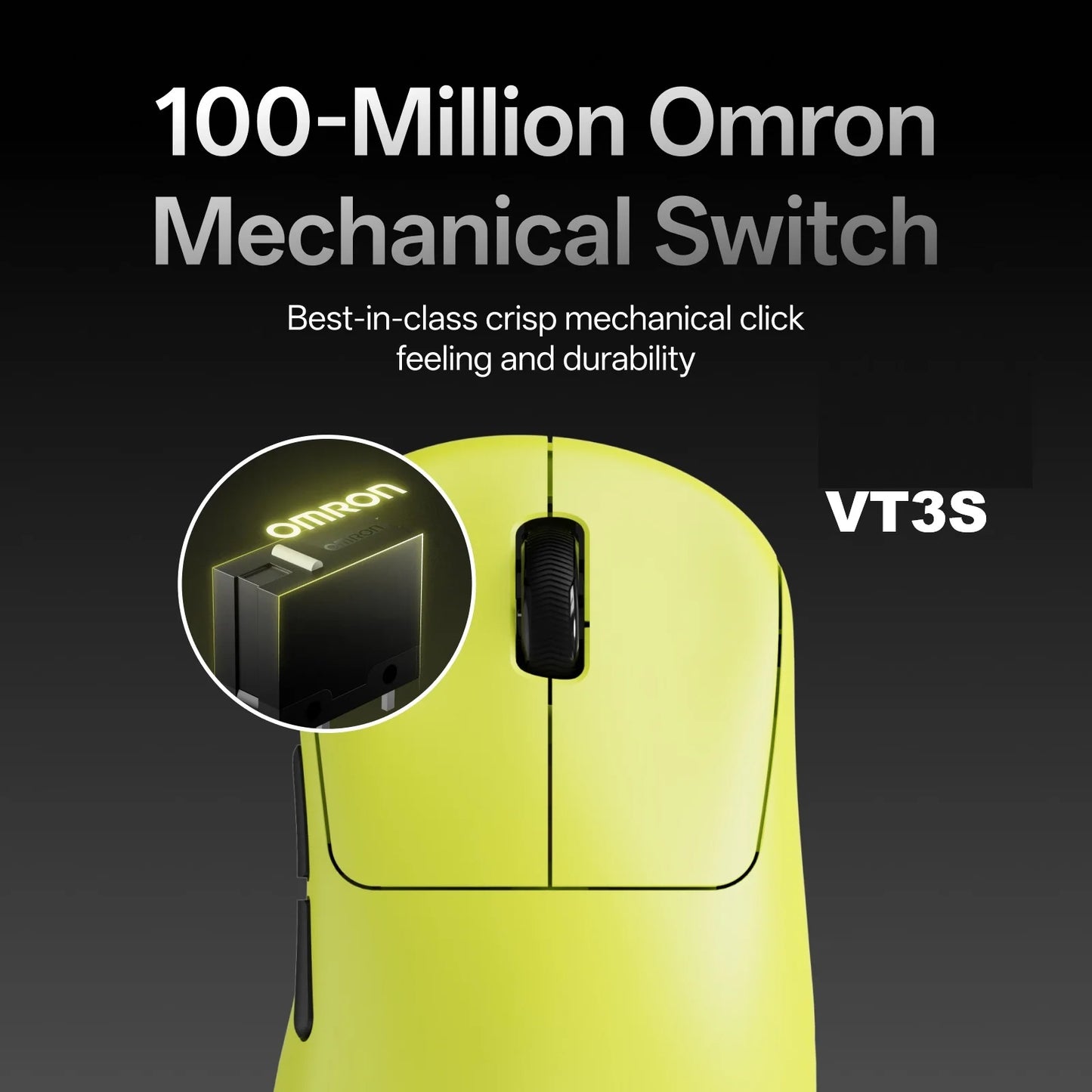 Mouse da gaming wireless Rapoo VT3S /VT3S MAX GEN-2, polling rate wireless True 8K, ultraleggero 49g, autonomia fino a 750Hr