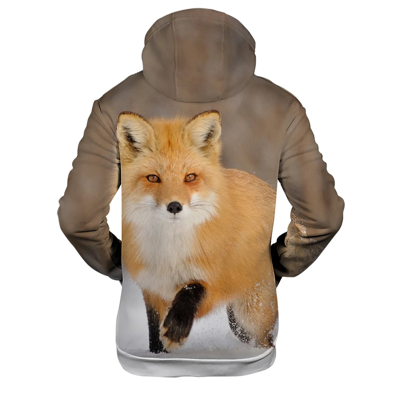 Populära hiphop-hoodies med ny 3D-rävprint, bekväma sweatshirts för män/kvinnor och vuxna/barn, avslappnade pullovers
