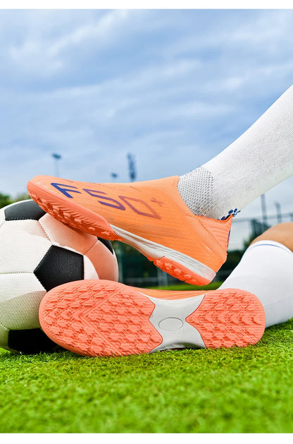 New Men Sneakers Match Grass Cleats High-quality Soccer Shoes Futsal Football Boots Non-Slip Indoor Hot-selling High-top Outdoor
