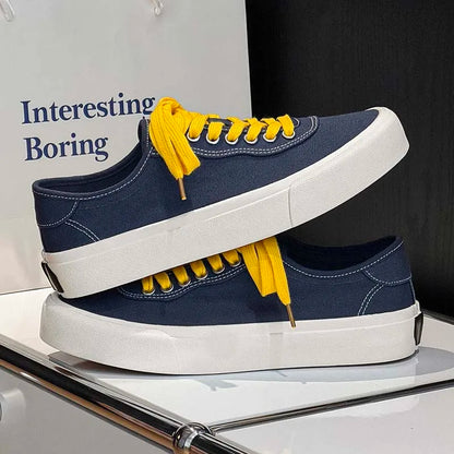 Chaussures de sport décontractées pour homme – Chaussures de skateboard pour homme très vendues – Baskets tendance – Chaussures de marche quotidiennes pour homme – Chaussures plates en toile