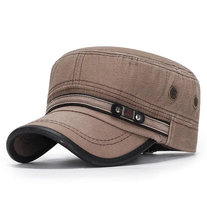 Mode Herren-Schirmmütze Frühjahr/Sommer Atmungsaktive Baseballkappe Verstellbare Freizeit-Kadettenmütze Baumwoll-Sonnenkappe