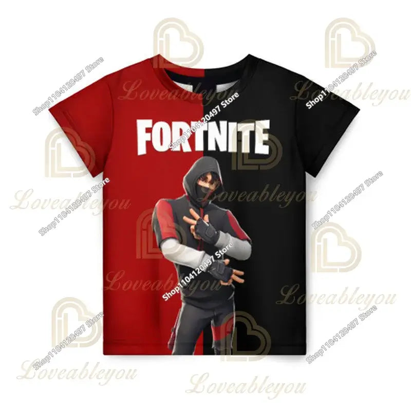Fortnite T Shirt for Kids Banana Peely T-shirt Men's Women's Tshirt Battle Royale Game T Shirt Harajuku Summer Tops