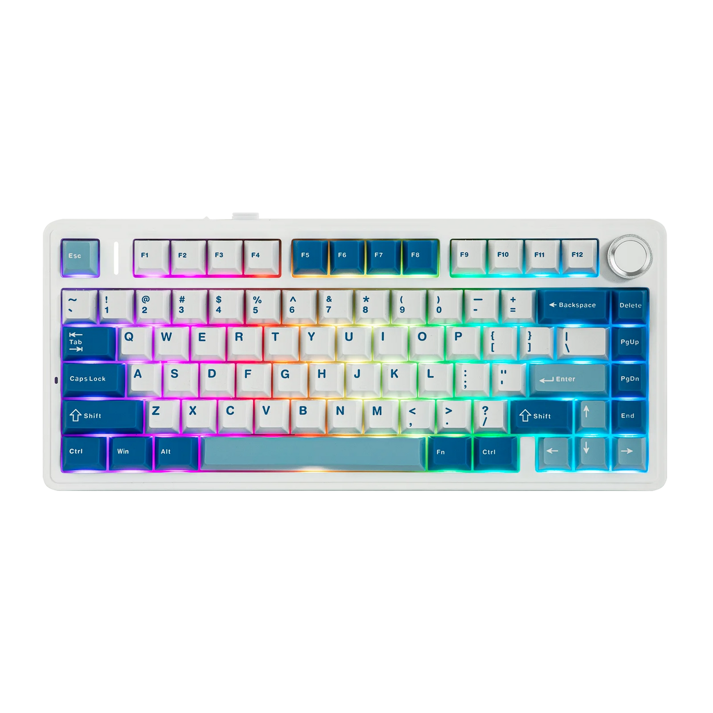 EPOMAKER x AULA F75 Ultra VIA programmierbare mechanische Tastatur, 75 %, ANSI-US-QWERTY-Layout, Gasket-Mount, kabelgebunden/Bluetooth/2.4Ghz kabellos