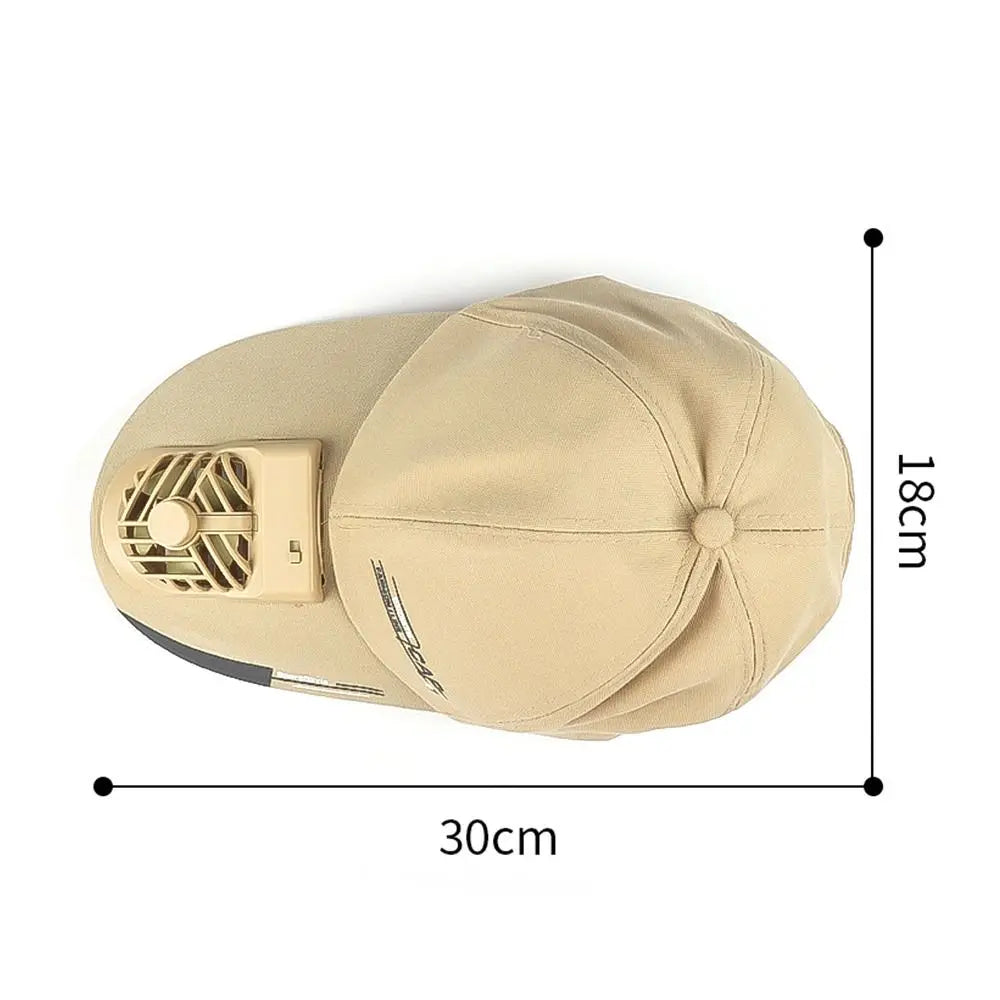 Casquette avec ventilateur Ventilateur de refroidissement USB d'été Casquette de baseball Protection solaire pour le golf en plein air Casquette à visière réglable sur 2 vitesses Casquette de randonnée avec ventilateur