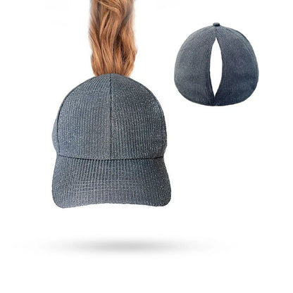 TikTok Heat Magnetic Ponytail Caps For Women Sport Wear Breathable Cotton Adjustable Baseball Hat