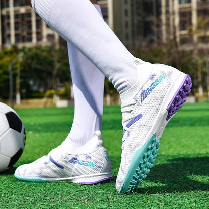 Turf voetbalschoenen Professionele voetbalschoenen voor heren Ademende mesh Jeugdvoetbalschoenen Antislip herensneakers Society Chuteira