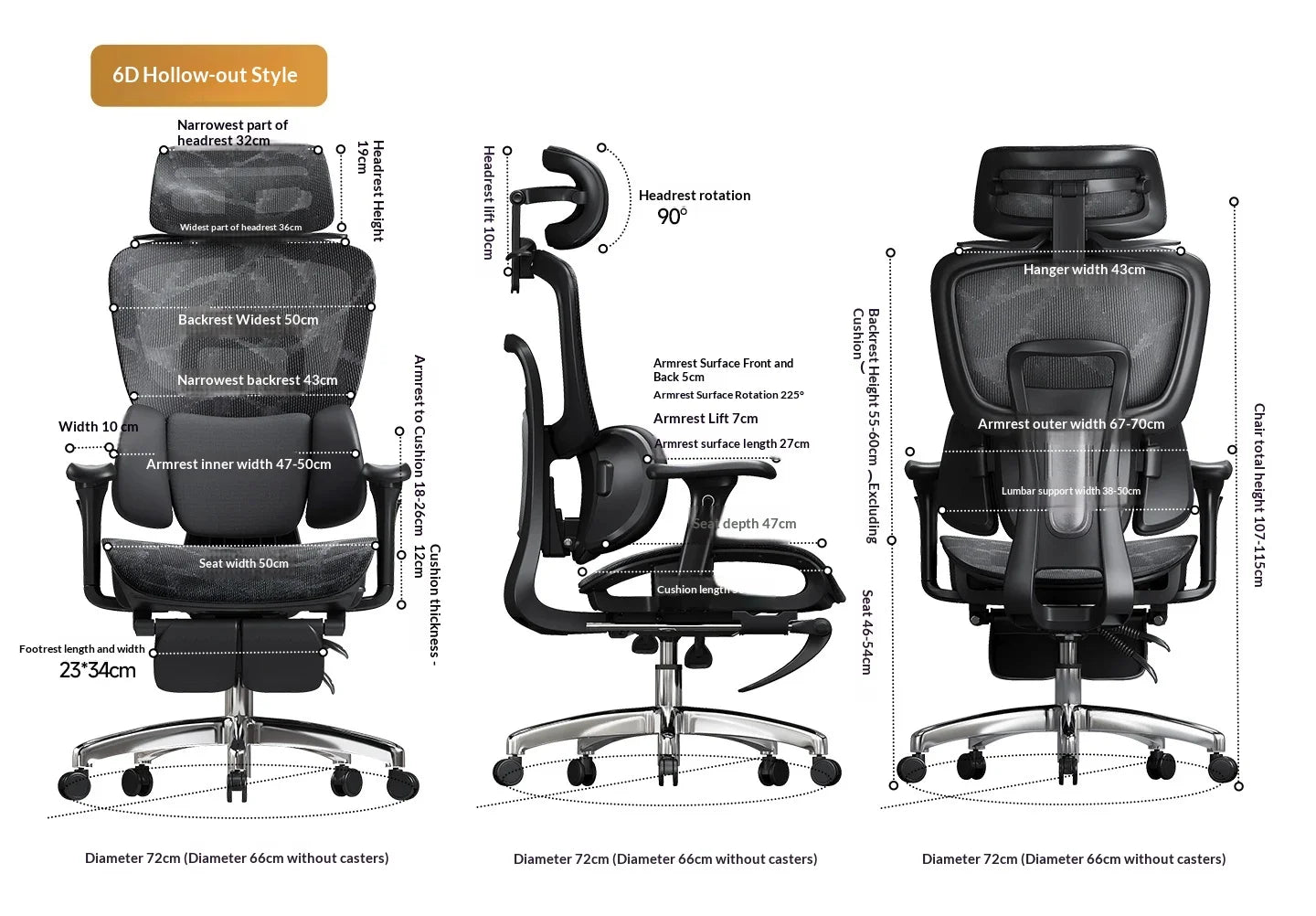 Modern Gaming Chair Racing Style Ergonomic Office Chair with Headrest & Footrest, Comfortable Gamer Desk Chair for Home, Computer Setup and Work