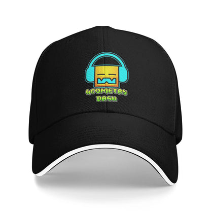 Geometry Gaming Cube Dash Czapki z daszkiem Hip Hop Extreme Demon Czapka typu sandwich Styl unisex Regulowana czapka typu „dad hat” Bieganie Golf