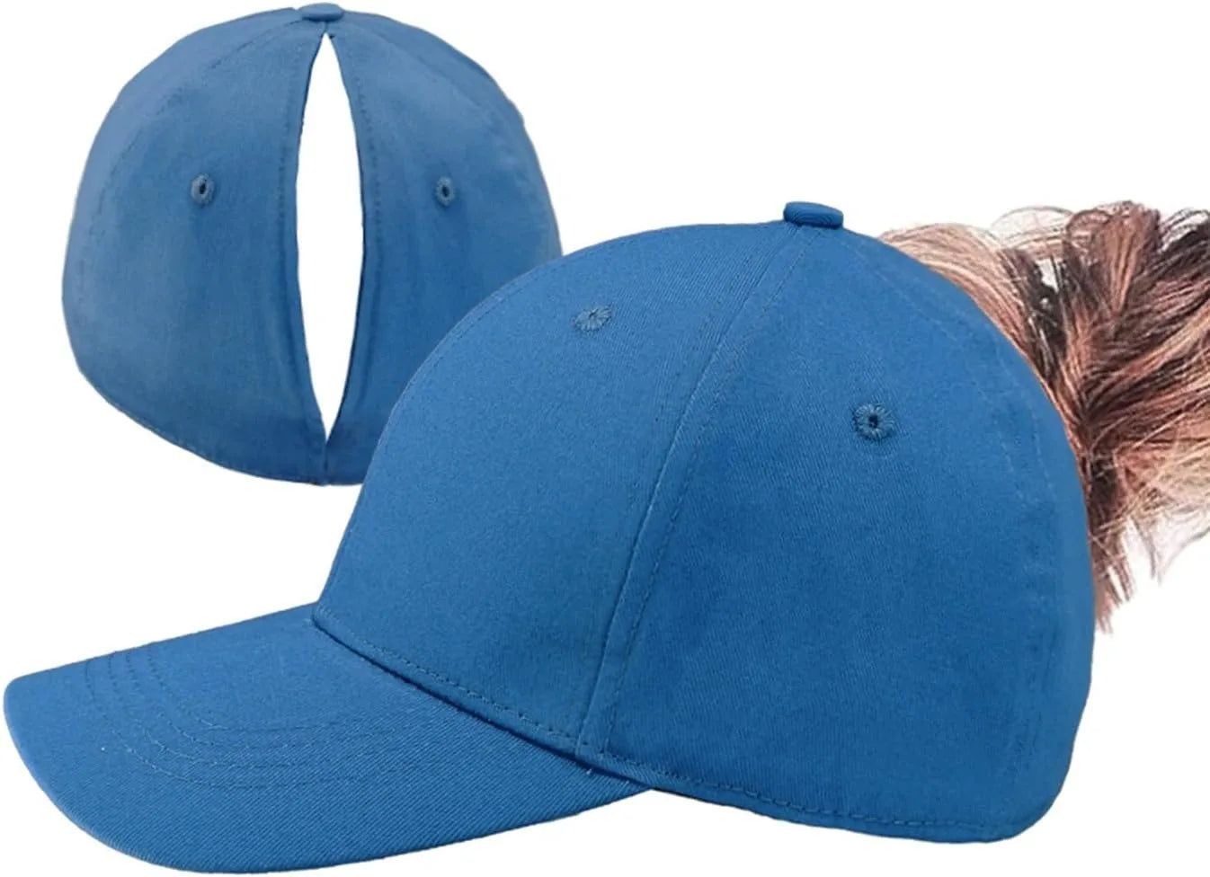 TikTok Heat Magnetic Ponytail Caps For Women Sport Wear Breathable Cotton Adjustable Baseball Hat