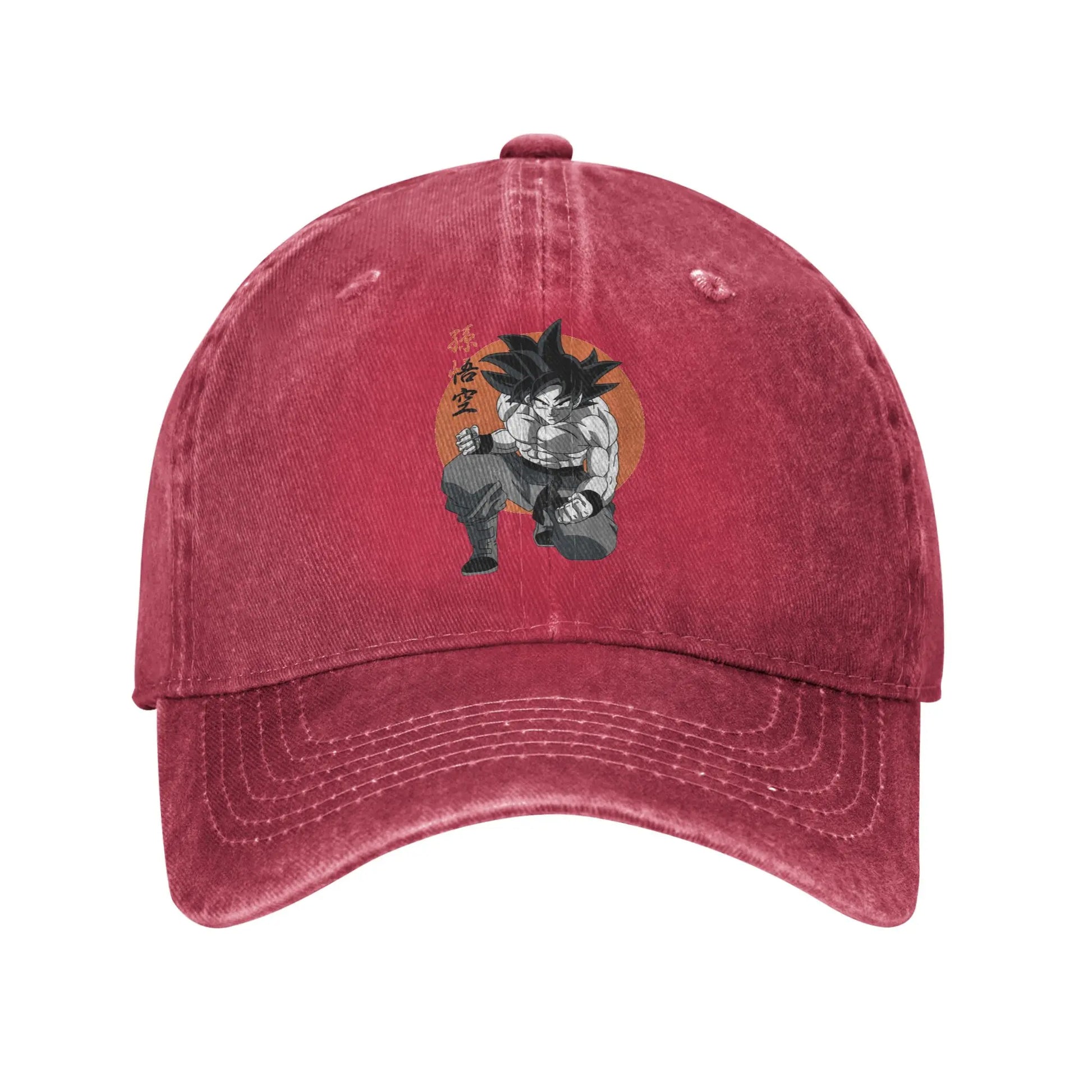 Classic DBZ dragon ball Goku Anime Baseball Caps Men Women Distressed Denim Washed Sun Cap Outdoor Running Adjustable Hats Cap, Produit gaming premium Fraquane