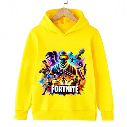 Fortnite Game Printed Children's Hoodies Cartoon Comfortable Suit Loose Long Sleeve Tops Autumn Winter Clothes