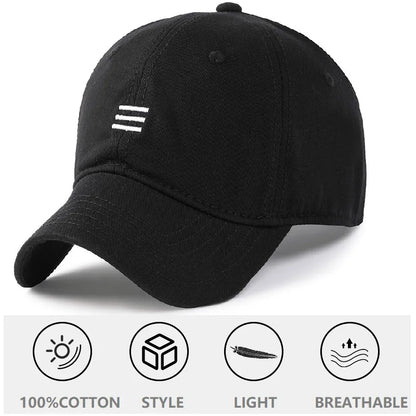 Baseballová čepice Big Head Plus Size, 100 % bavlna, vhodná pro muže i ženy, nastavitelná, čepice typu „dad hat“, nadměrná velikost 58–60 cm, 61–65 cm