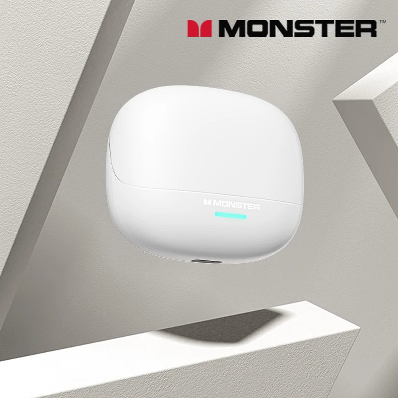 Auriculares Monster MQT52 sem fios Bluetooth 5.4 com bateria de longa duração, auscultadores gaming de modo duplo, som estéreo Hi-Fi e microfone