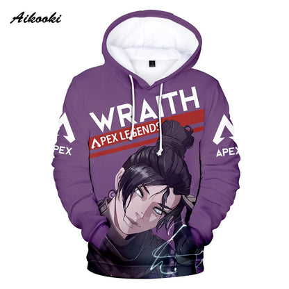 Personality 3D Printed Game Apex Legends Hoodies Sweatshirts Men Women High Quality Hoody Game Long Sleeve Plus Size Hoodies