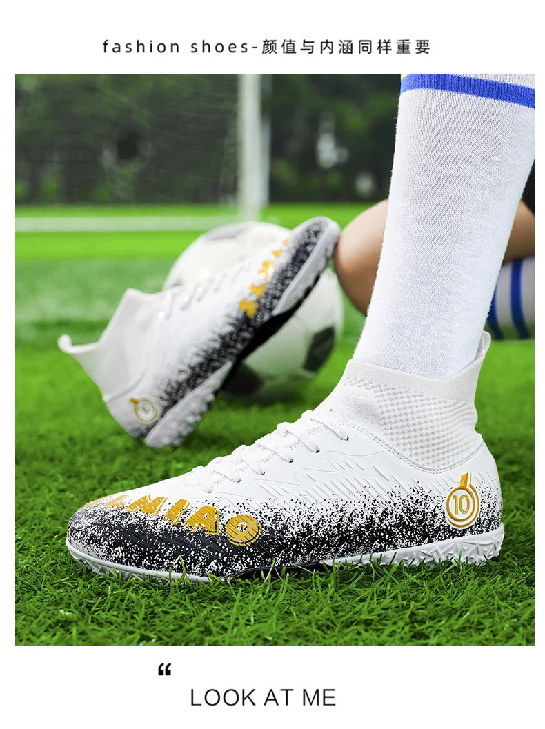 Voetbalschoenen voor heren, voetbalschoenen voor kinderen, professionele voetbalschoenen voor dames, antislip voetbalschoenen, TF/FG voetbalschoenen voor buiten