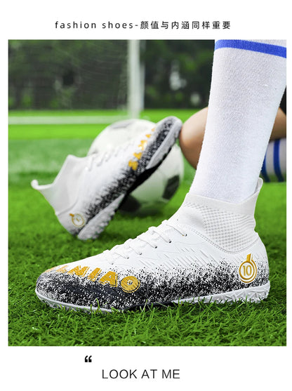 Voetbalschoenen voor heren, voetbalschoenen voor kinderen, professionele voetbalschoenen voor dames, antislip voetbalschoenen, TF/FG voetbalschoenen voor buiten
