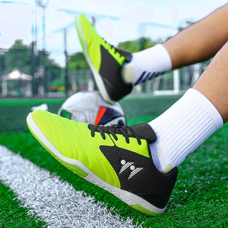 Chaussures de football pour homme neuves de haute qualité, à tige haute, pour gazon naturel et futsal, antidérapantes, pour matchs en salle et en extérieur, best-sellers des sports de plein air