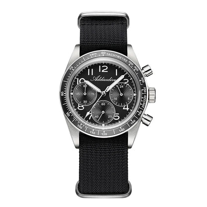ADDIESDVIE Men Watch Reloj Hombre 10Bar Waterproof AD2517 BGW9 Super Luminous 316L Stainless Steel VK63 Chronograph Quartz Watch