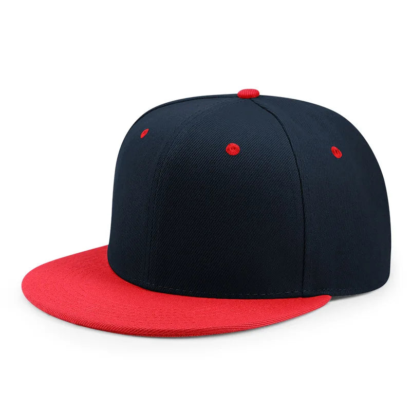 Hurtowa sprzedaż 40 kolorów regulowanych czapek z płaskim daszkiem typu snapback – damskie modne czapki baseballowe z poliestru, męskie czapki sportowe w stylu hip-hopowym