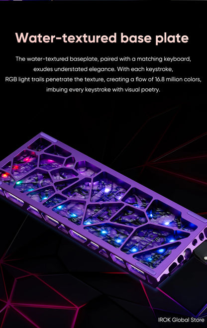 IROK MG63 Hollow Aluminium Gaming Magnetic Mechanical Keyboard 60% RT0.001mm 8KHz 0.07ms 512K RGB Hot Swap Wired Gamer Keyboard