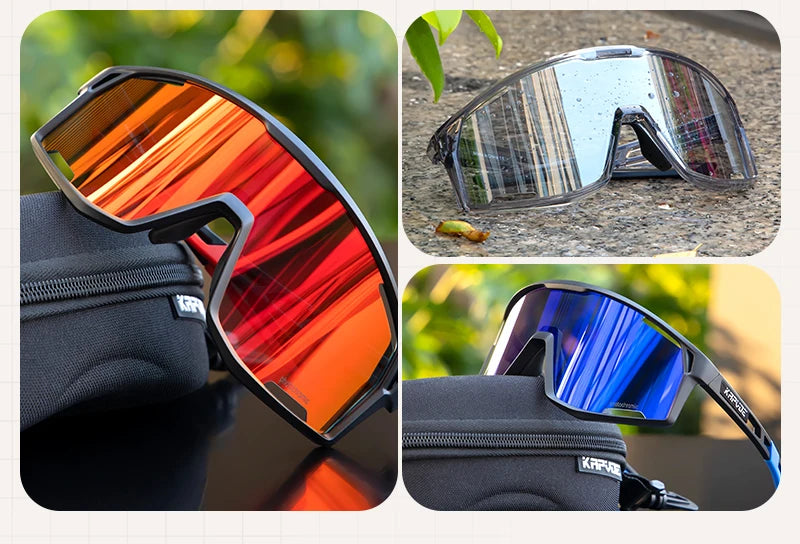 KAPVOE Pánské a dámské brýle na silniční kolo UV400, brýle pro horské sporty, outdoorové fotochromatické cyklistické sluneční brýle, brýle na kolo