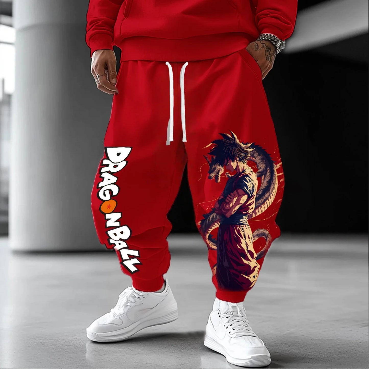 2026 Anime Saiyan Dragon Ball Summer Outdoor Sweatpants Harajuku Trendy Men Women Street Loose Casual Fashion Sports Cuff Pants