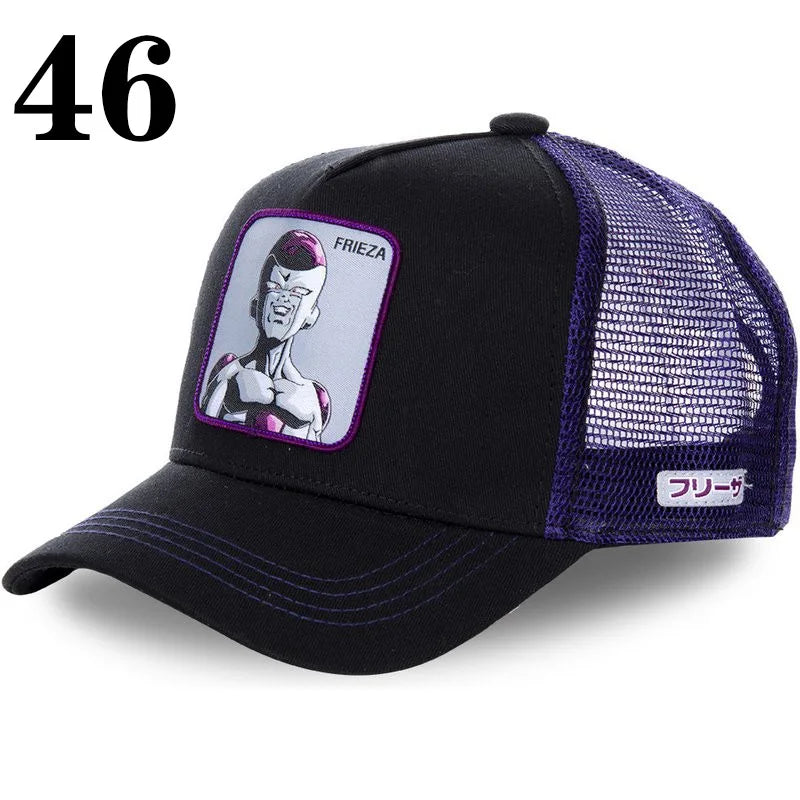 Dragon Ball DRAGONBALL Mesh Cap Cartoon Mesh Cap Men And Women Baseball Cap Fashion Patch Trucker Cap