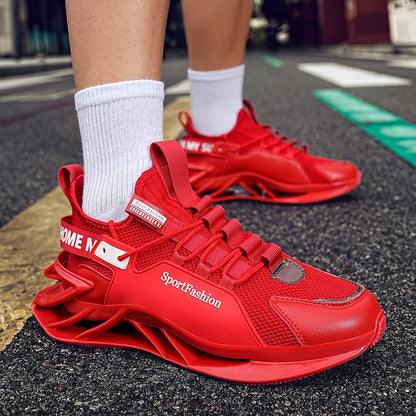 Chaussures de course pour homme : nouvelles baskets en maille respirante, semelle antidérapante et résistante à l'usure, pour le sport quotidien, tendance, mode et décontractées