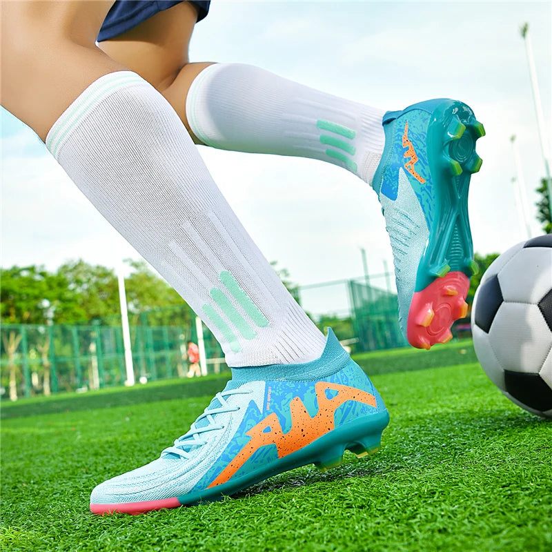 Chaussures de football professionnelles pour hommes, chaussures de foot pour adultes, crampons de football de club, chaussures d'entraînement ultralégères, baskets de football d'extérieur