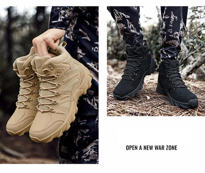Verbeterde tactische gevechtstrainingslaarzen voor heren, outdoor camping, slijtvast, snelle respons, wandelschoenen, vissen, jagen, sneakers voor mannen