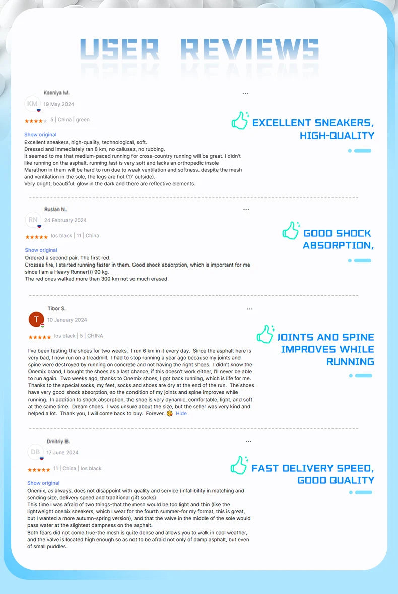 ONEMIX New jogging Running Shoes Women and Men light Sneakers Road Shoes Wear-resistant Fashion Sports Shoes fitness