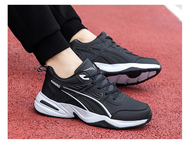 Men's classic retro casual sports shoes Four seasons soft-sole waterproof outdoor youth running shoes breathable light sneakers