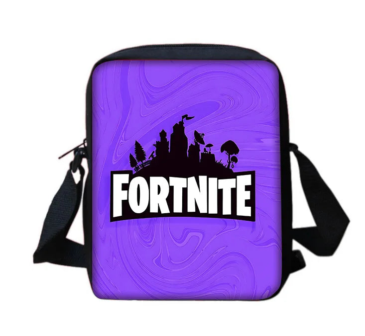 Hot Game Boy Girls Printed Shoulder Messenger Bag Child Design-F-FortniteS Casual Handbag Men Women Phone Bag Shopping Bag