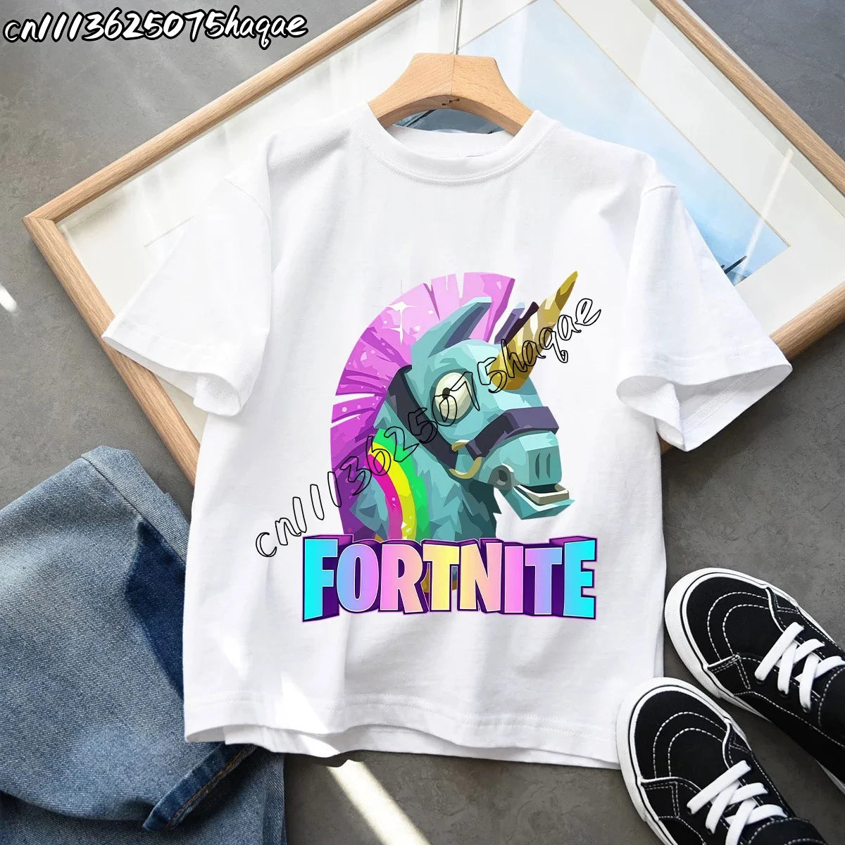 Summer New Fortnites Children T-shirts Cartoon Figure Graphic T-shirt Casual Sports Short Sleeves Sports Tops Kids Boys Clothing