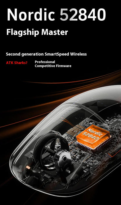 Mouse da gaming wireless ATK A9 Ultra Tri Mode 8K, 53g, ultraleggero, A9/A9 SE/A9 Plus/A9 Pro, mouse da gaming e-sport per PC, regalo personalizzato