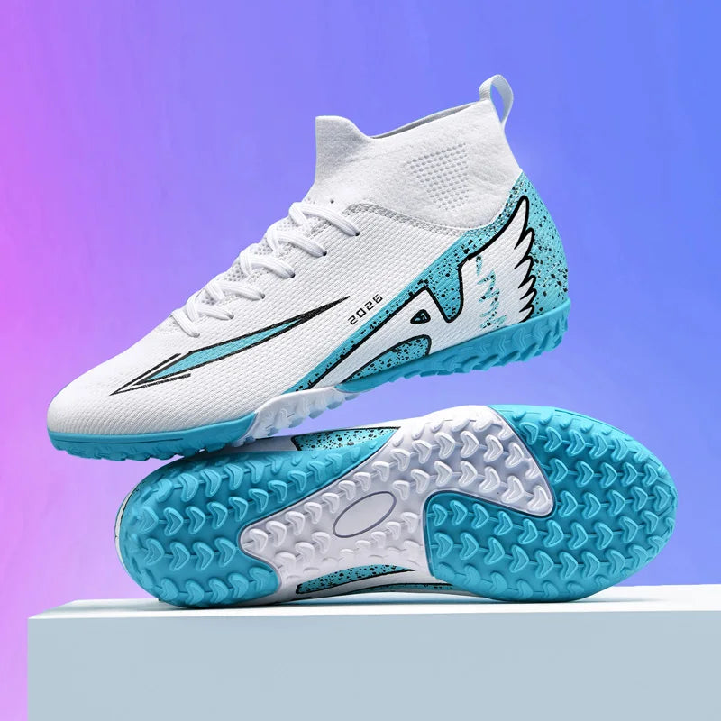 New Men Soccer Shoes High-quality Indoor Football Boots Sports Shoes Futsal High Ankle Non-Slip Outdoor Ultralight Non-Slip